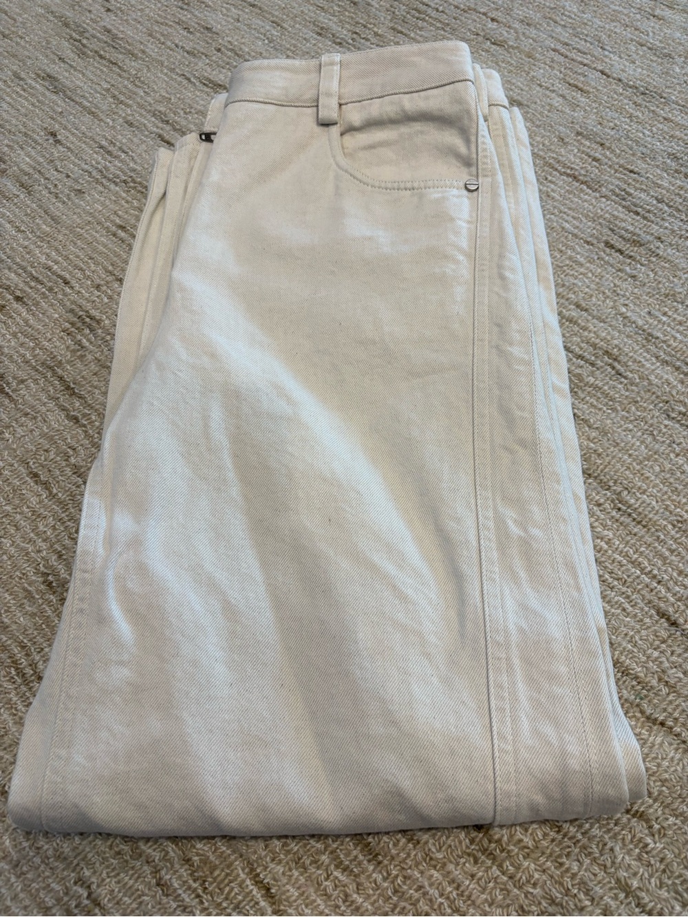Women's Straight-Leg Jeans in Off-White